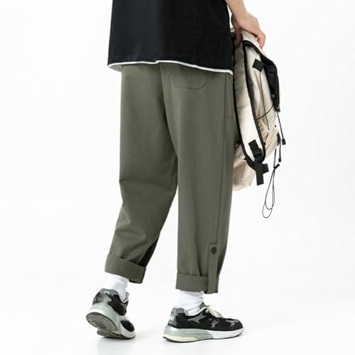 Pantalons longs cargo homme amples à jambes droites chauds automne hiver