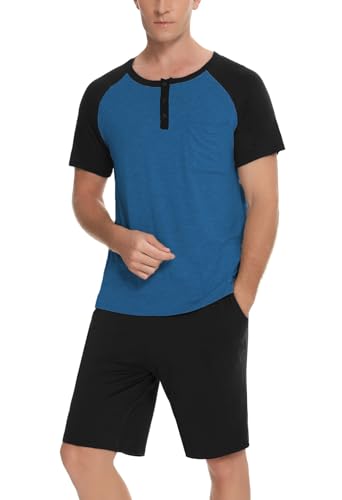 Pyjama court homme coton léger pour des nuits d'été fraîches et relax