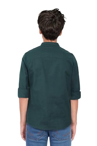 Image of Allen Solly Boys' Solid Cotton Kurta | Full Sleeve | Soft Breathable Feel | Festive & Wedding Ethnic Wear