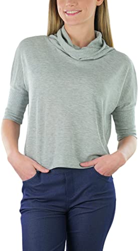 Image of ToBeInStyle Women's Classic Knit Fold Over Turtleneck Pullover