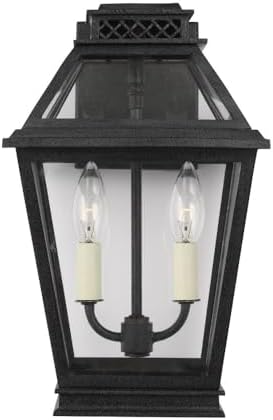 Generation Lighting-Falmouth by Chapman and Myers-2 Light Small Outdoor Wall Lantern in Traditional Style-8.63 Inch Wide