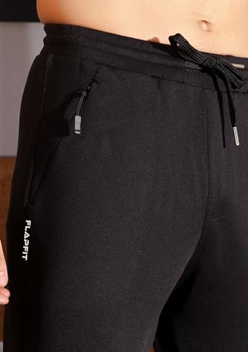 Image of Men's Regular Fit Track Pants with Zipper Pocket||Track Pants for Men