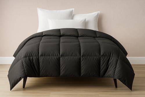 Image of Comforter Single Bed - All Season /AC /Summer Solid Single Bed Comforter Blanket | Dohar | Duvets |Ultra Soft & Light Weight - (200 GSM, Dark Grey)