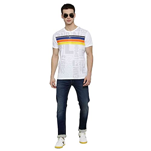 Image of Pepe Cotton Slim Fit Printed Mens T-Shirt