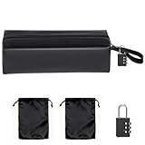 Lockable Sex Toy Storage Bag Lockable Sex Toy Box - with 1 Password Lock, 2 Drawstring Storage Bags (7.48in x 11.42in) for Discreet of dildo storage Toys – Perfect for Women and Men