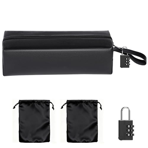Lockable Sex Toy Storage Bag Lockable Sex Toy Box - with 1 Password Lock, 2 Drawstring Storage Bags (7.48in x 11.42in) for Discreet of dildo storage Toys – Perfect for Women and Men