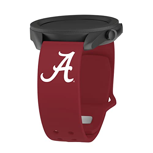 Affinity Bands Alabama Crimson Tide Silicone Sport Band Compatible with Samsung, Garmin, Fossil, and More (22mm Crimson)