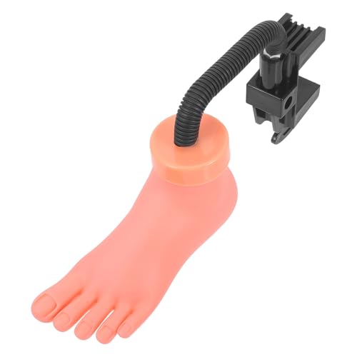 VALICLUD Modelo de Pie para Práctica de Uñas, Herramienta de Entrenamiento Flexible y Ligera, Tacto Elástico Similar a Piel Real, Adecuado para Manicura y Aplicación de Puntas, Uso