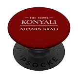 Der Super Konyali ADAMIN KRALI – Türkei Konya PopSockets mit austauschbarem PopGrip