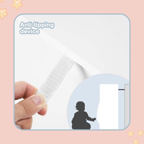 Lestarain Lestarain Bücherregal Kinder, Regal weiß mit 3 Fächern, Montessori Kinderregal, Spielzeugregal mit Holzbeinen, Standregal für Bücher Spielzeug Kinderzimmer, 71,5x77x34,5 cm - Designansicht 6 | Kinderzimmermöbel