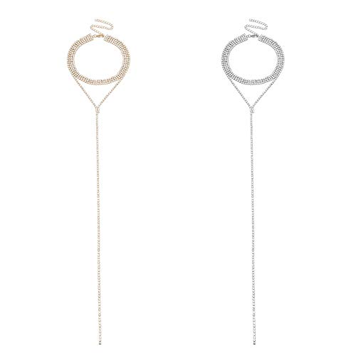 Collier ras du cou strass idéal pour sublimer une robe de soirée - 3