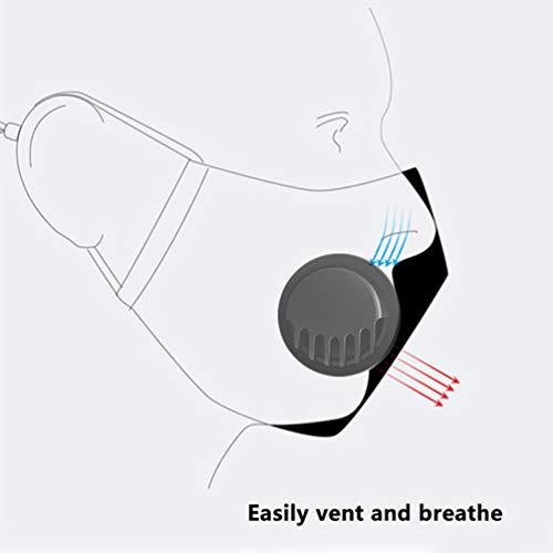 EXCEART 50 Pcs Válvulas de Cobertura de Rosto Anti Poluição Tampa de Rosto Filtro de Boca Filtro de