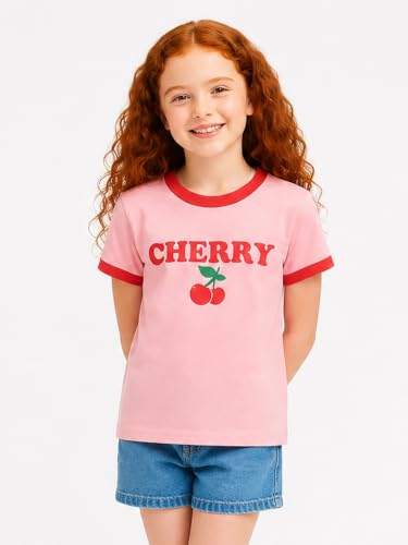 Image of LittleSpring Kids Short Sleeve Graphic T-Shirt 100% Cotton