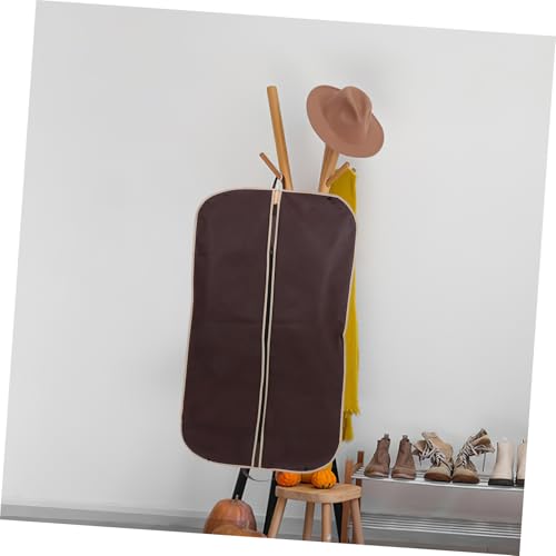 Winter Clothes Cover Bag Portable Garment Storage Bag for Formal Dresses Travel Friendly Zippered Clothing Cover Coffee Color for Suit Storage and Protection4