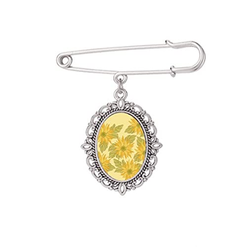 Broche tournesol pour chemise et châle, l'accessoire idéal pour égayer vos tenues de mi-saison