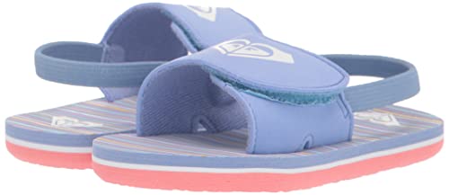 Image of Roxy Girl's TW Finn Sling Back Flip Flop Sandal Sandal, NAVY DREAM, 7 M M US Toddler