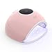 Abody Secador de Uñas, 168W Lámpara Uñas UV Lámpara de Luz LED, para Manicura y Pedicura, con 4 Temporizadores, Sensor Automático, Pantalla LCD, Rosa