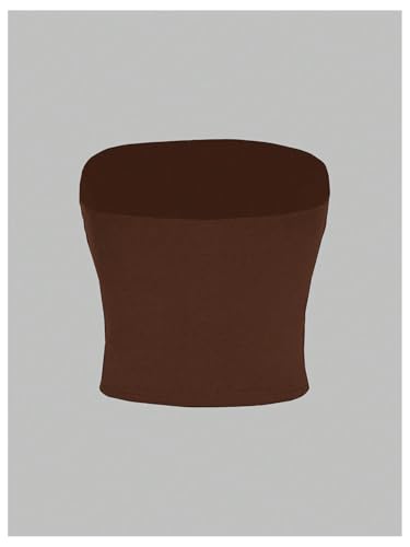 COZYEASE Women's Western Graphic Strapless Tube Top Sleeveless Slim Fitted Y2K Crop Tops2