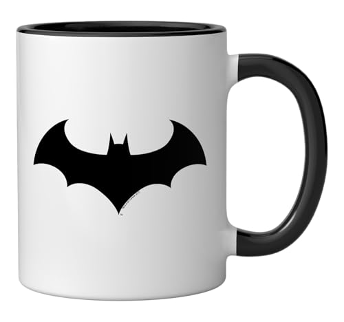 Taza de Cerámica Batman Hush Logo Negro/Blanco miniatura 2