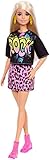 Anzahl der Packungen: 1 Barbie GRB47 - Fashionista Puppe mit Rock\'n\'Roll Kleidung, für Kinder von 3 bis 8 Jahren