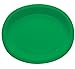 Green Oval Paper Plates, Sturdy Style 12-inch 8 Pack
