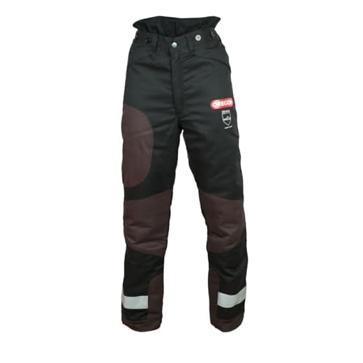 Oregon Yukon+ Typ A Klasse 1 (20 m/s) Schutzhose zum Sägen, schwarz, Größe L (EU 50-52)