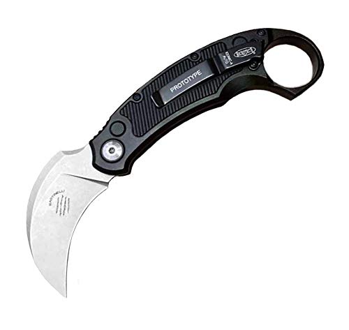 ideaselection Outdoor Couteau de Camping Ressort Couteau de Camping avec Couteau pliants Poignée Aluminium Couteau de Chasse D2 Acier Couteau de Poche Randonnee Noir Couteau Multil Outils a Main EDC