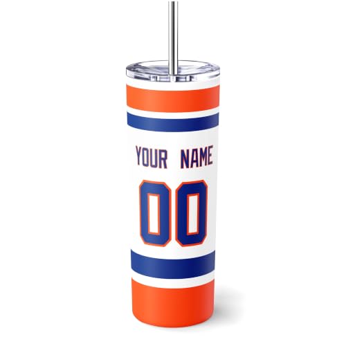 Image of ANTKING New York Tumbler 20oz Travel Mug Custom Name Number Gifts | Stainless Steel Insulated Coffee Cup for Men Women