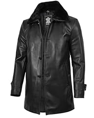 Delta Shearling Black Leather Jacket