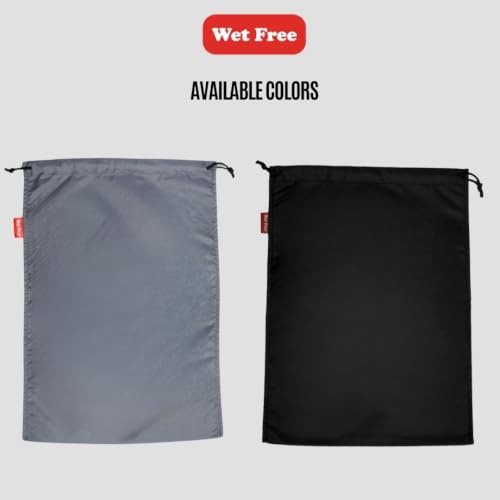 Image of Shoe Bags, Lightweight Washable Polyester Shoe Organizer for Travel & Storage (Black, Pack of 3)
