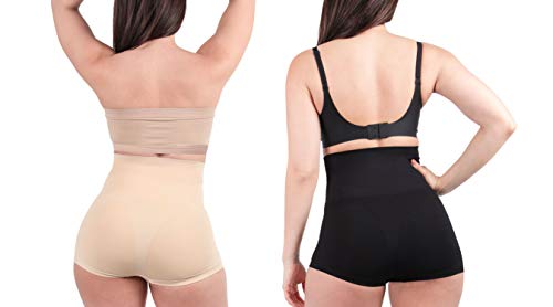 Image of MeMoi 2 Pair High-Waist Shapewear Shorts, Smooth Thigh Shaper Shorts, Comfortable Womens Shapewear - Sizes S-4X