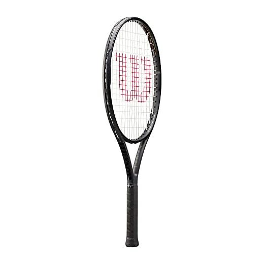Wilson Tennisschläger Pro Staff 25 V13.0, Jugendliche, Carbonfaser, Schwarz, WR050310U