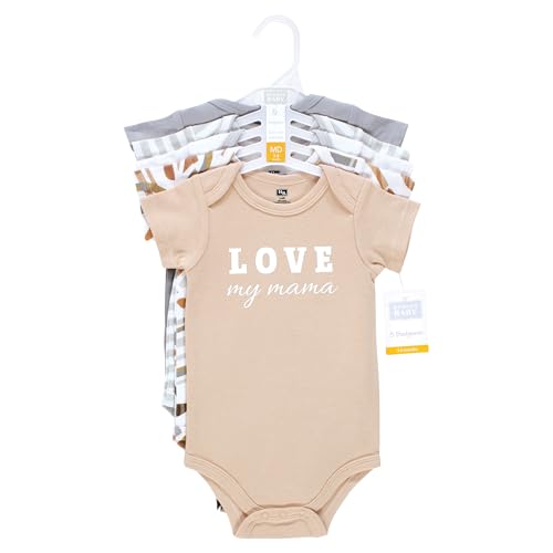 Image of Hudson Baby Unisex Baby Cotton Bodysuits 5-pack