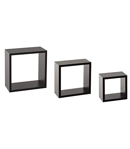 ETAGERE MURALE CUBE X3 (NOIR)