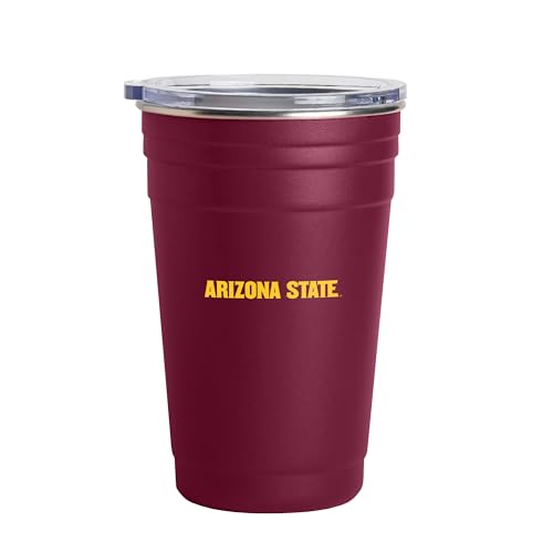 Image of Logo Brands NCAA 22 oz Stainless Steel Tailgate Cup -Double Wall Vacuum-Sealed Durable For Hot & Cold Drinks, Perfect for Gameday & Tailgating