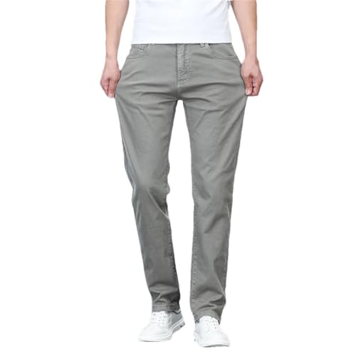 Men's Denim Pants Elastic Thin Slim Soft Comfortable Casual Denim Pants