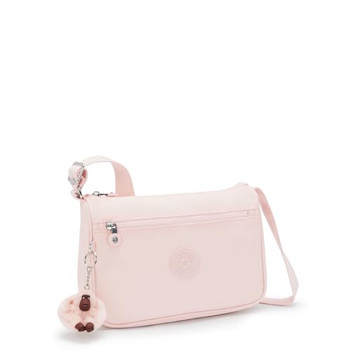 Kipling Callie feminina, acessórios organizados, interior espaçoso, alça de ombro ajustável, bolsa de viagem de nylon, Areias rosa, 8.25''L x 7.75''H x 5''D