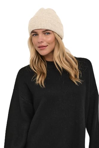 Bonnet en maille KAFFE contre le froid aux oreilles sans décoiffer