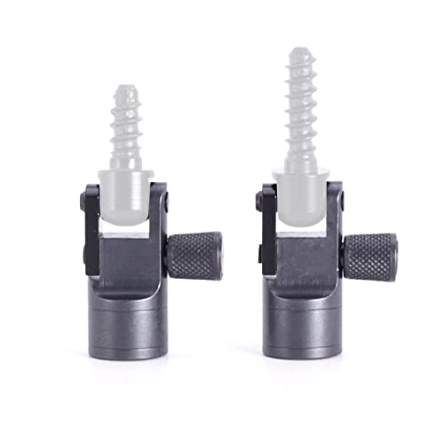 TRIROCK 2-pack Multi-function quick detachable stud base adapter for mounting sling swivels & wood screws - Image 4