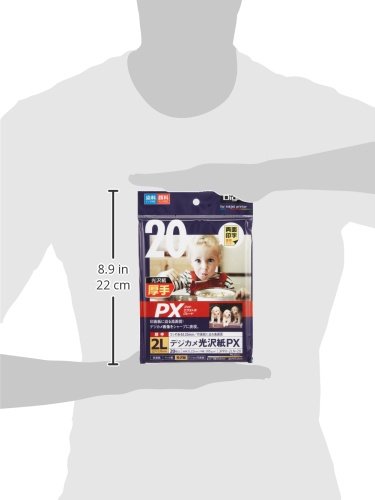 Amazon | ナカバヤシ デジカメ光沢紙PX 2L 20枚 JPPX-2LN-20