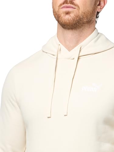 Image of PUMA Men's Essentials Small Logo Fleece Hoodie, Alpine Snow AH25, Large