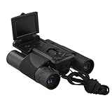 EaseSunny 10x25 Fernglas mit Kamera und 2 Zoll LCD-Bildschirm, 5MP 1080P digitale Videoaufnahme, großes Sichtfeld für Vogelbeobachtung, Sport, Konzerte, Reisen und Jagd