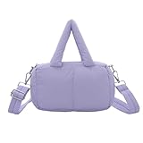 Jywmsc Bolso tote pequeño tipo puffer para mujer Bolso bandolera acolchado tipo puffer Bolso de hombro acolchado