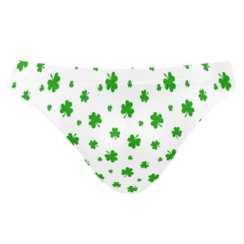 JHKKU Men's Sexy Swim Briefs St Patricks Day Shamrock Swimsuit Beach Swimwear Bikini Sport with Drawstring XXL