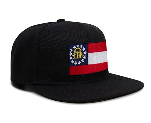 Image of International Tie State Hat for Men and Women, Adjustable Snapback Trucker Baseball Cap with Embroidered Patch
