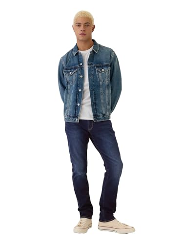 GAP Mens Athletic Slim Fit Jeans Dark Wash 38X30