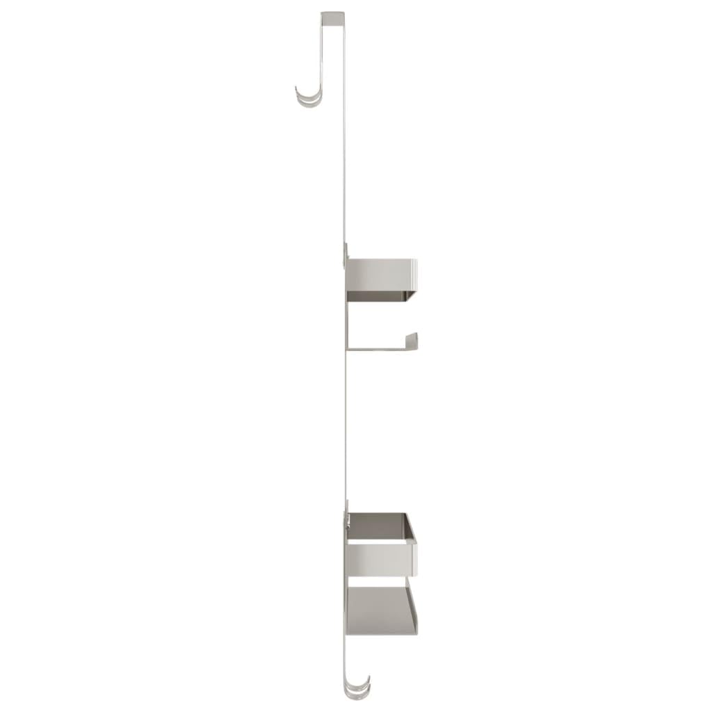 Duschcaddy - Juego de 2 ganchos exteriores para puertas de ducha de hasta 25 mm, 71 cm de altura, 24 x 6,5 x 10 cm, 20 kg
