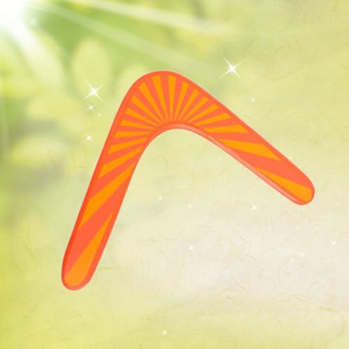 Equipo deportivo boomerang de madera Happyyami para vuelo al aire libre miniatura 5