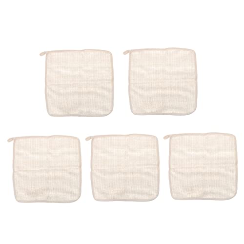 WOFASHPURET 5Pcs Linen Bath Towels for Exfoliating Cleaning Thickened Shower Wipe for Comfortable Washing for Skin Care Gentle Cleansing Present for Family and Friends