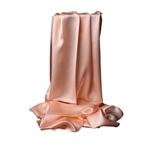 Écharpe 100% soie femme pour grand hijab uni et tenues de soirée chics